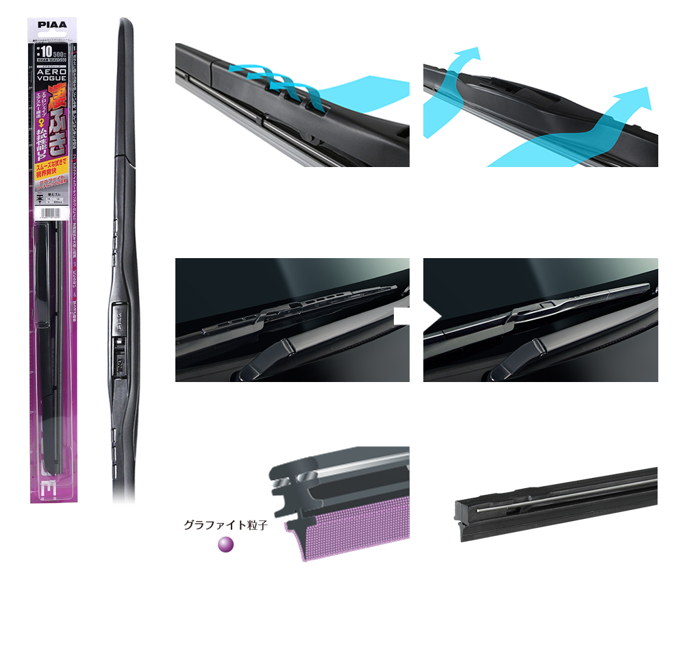 Piaa株式会社 Piaaワイパーブレード 雨用ワイパー 撥水 ゴム