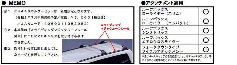 適用アタッチメントEH446