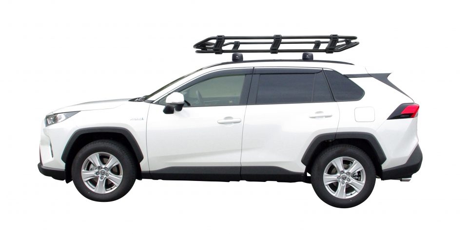 トヨタRAV4×TerzoルーフバスケットEA318装着